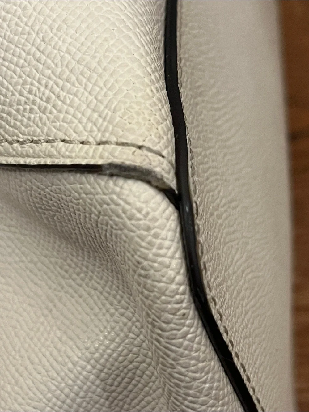 Coach Chalk Pebbled Leather Tote with Detachable Strap